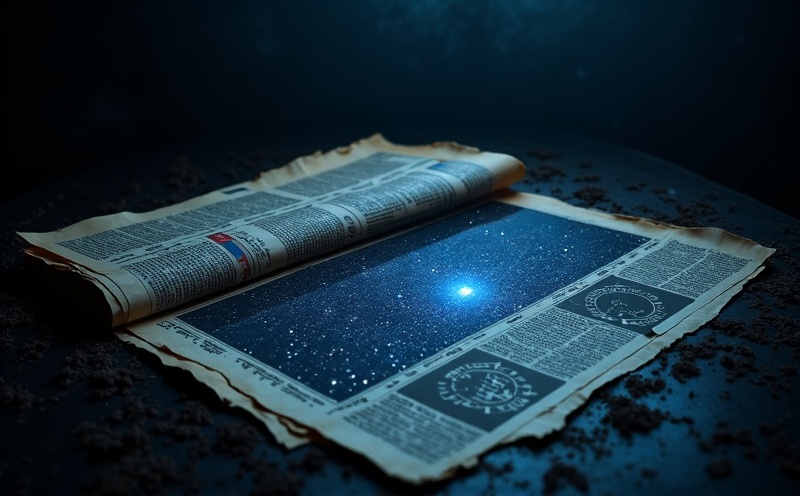 Krant met sterrenhemel